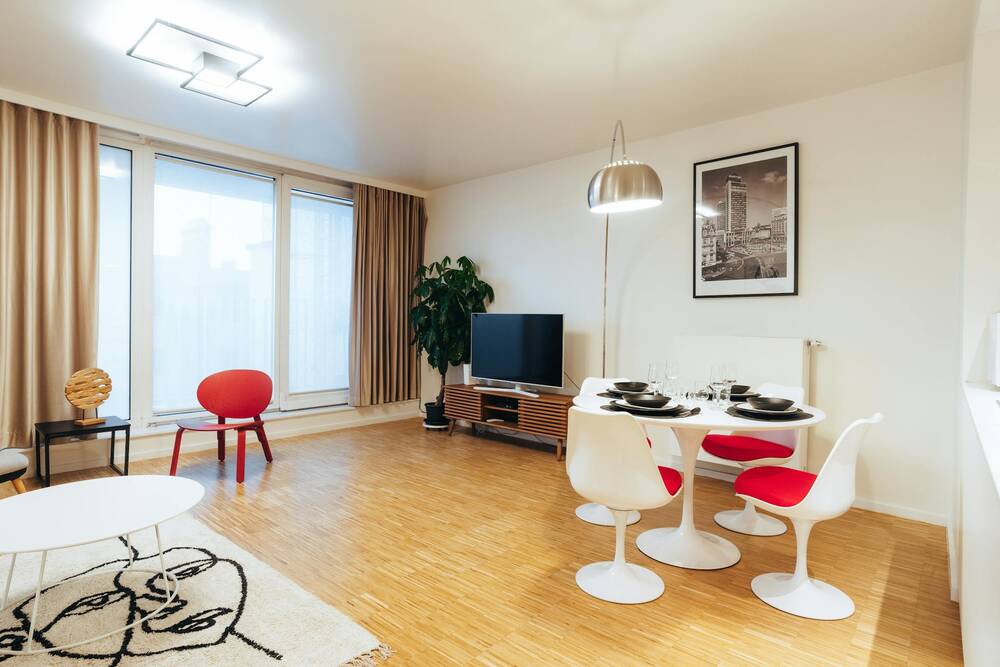 Appartement te  huur in Sint-Joost-ten-Node 1210 3850.00€ 2 slaapkamers 105.00m² - Zoekertje 164893