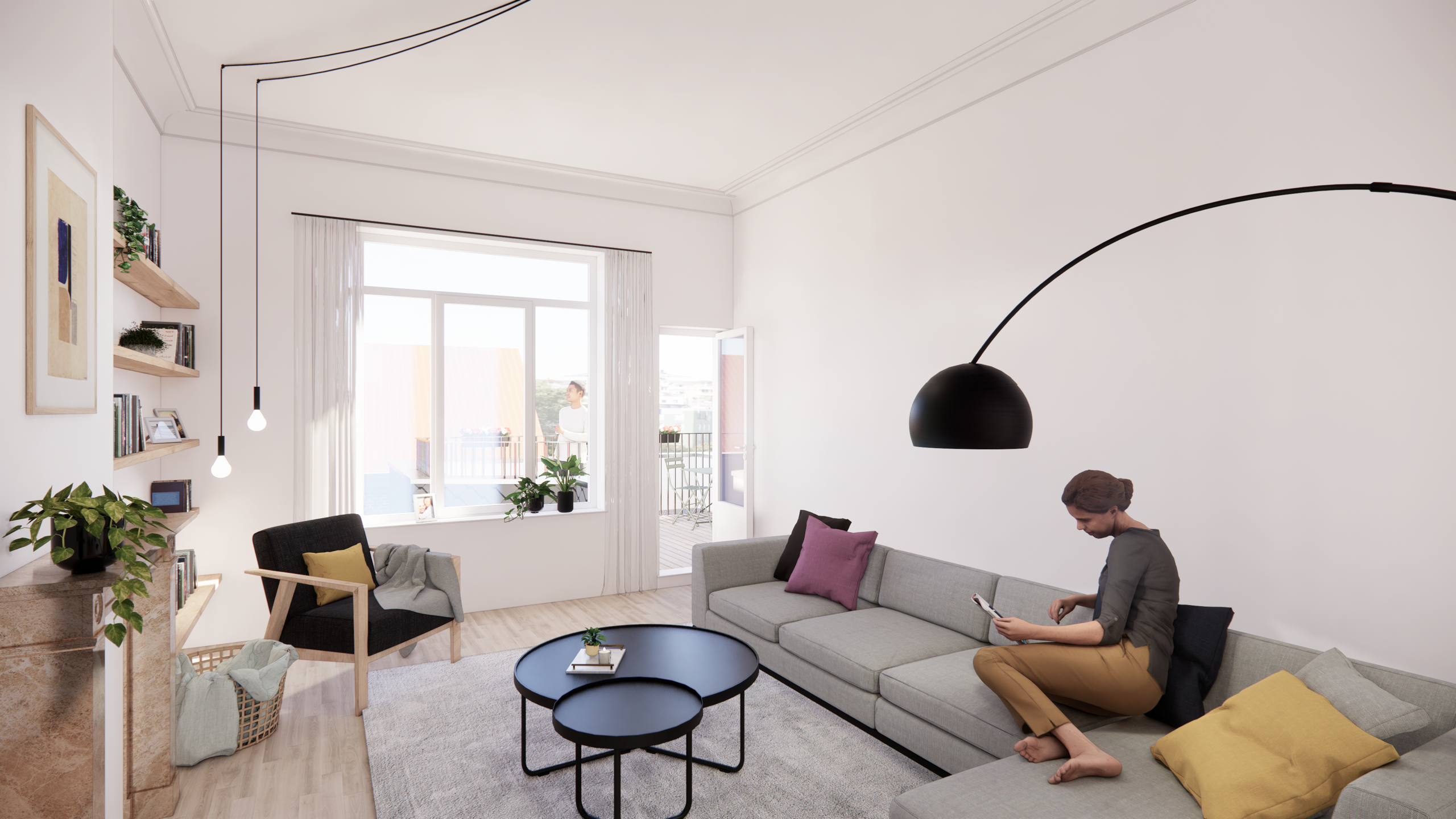 Appartement te  koop in Sint-Jans-Molenbeek 1080 585000.00€ 2 slaapkamers 154.00m² - Zoekertje 165962