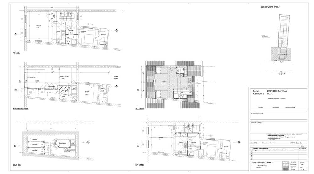 Appartementsgebouw te  koop in Ukkel 1180 1150000.00€ 3 slaapkamers m² - Zoekertje 290648