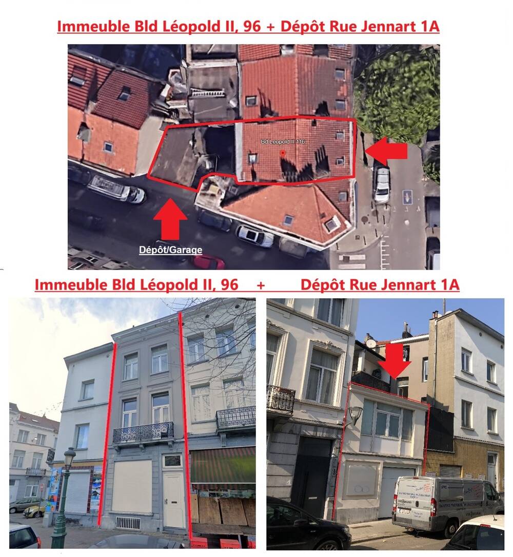 Huis te  koop in Sint-Jans-Molenbeek 1080 450000.00€ 4 slaapkamers m² - Zoekertje 293042