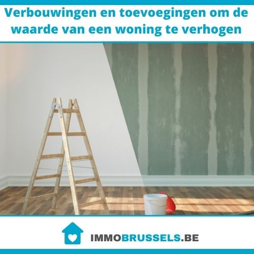 Een kamer die gerenoveerd wordt